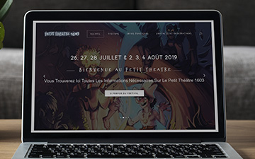 Creation of the Petit Théâtre 1603 website